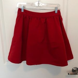 Express red skirt